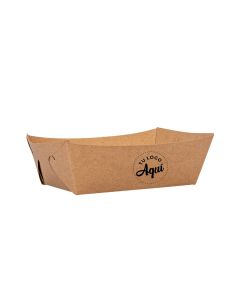 mEP CUBETA ÑOQUERA CARTON KRAFT PERSONALIZADO BIOHZ Nº1 (9*12*5CM) X UNIDAD