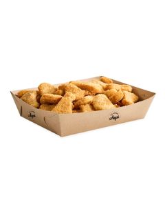 mEP CUBETA ÑOQUERA CARTON KRAFT PERSONALIZADO BIOHZ Nº3 (14*18*5CM) X UNIDAD