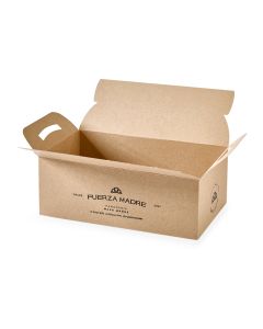 mEP CAJA DELIVERY KRAFT PERSONALIZADO 1 COMBO BIOHZ (20.5*12.5*7.5CM) X UNIDAD