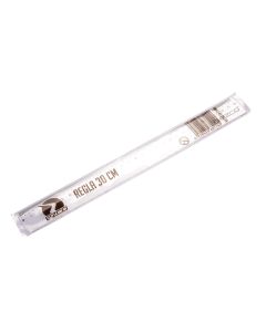 REGLA ESCOLAR PLASTICA EZCO 30CM (ACRILICO) *UNID