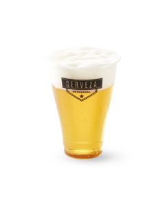 VASO PLASTICO IMPRESO PINTA CRISTAL 500CC (9CM DIAM.*13CM ALTO) PLASTIVAS *50UNID