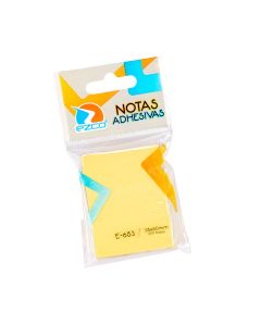 NOTAS ADHESIVAS EZCO AMARILLAS 38*50MM (E653) *100HOJAS
