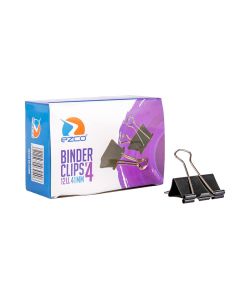PINZA BINDER EZCO Nº4 NEGRA 41MM *12UNID