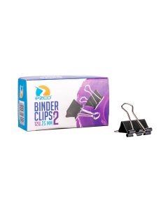 PINZA BINDER EZCO Nº2 NEGRA 25MM *12UNID