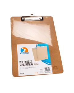 PORTABLOCK EZCO SIMIL MADERA A4 (23*32CM) *UNID