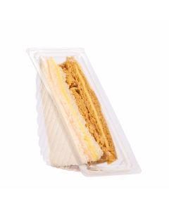 BANDEJA ESTUCHE PET BANDEX.SANDWICHERA TRIANGULO (5TS) (18*7*7.8CM) *50UNID