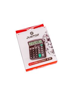 CALCULADORA JUSTOP ELECTRONICA (837) 12 DIGITOS (12*14.5CM) *UNID