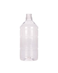 BOTELLA PLASTICO CRISTAL LABORATORIO.1000CC (36GRS) (CON TAPA) *50UNID