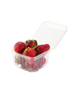 CUBETA FRUTIHORTICOLA CLAMSHELL 250GRS PET PERF. (M2971BX) (10*10*7CM) *100 UNID