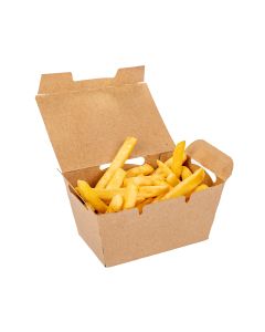 CAJA DELIVERY BIOHZ PAPAS FRITAS REGULAR CON TAPA (12.2*8*6CM) *150UNID