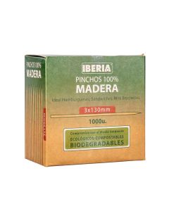 PINCHOS PARA SANDWICHES IBERIA 13CM CAJA *1000UNID