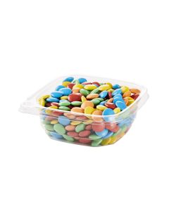 POTE BANDEX CUADRADO PET (240ML) CON PRECINTO SEGURIDAD (8OZ) SIN TAPA *50UNID