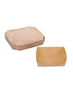 CUBETAS ÑOQUERAS CARTON KRAFT Nº2 BIOHZ (13*16*5CM) *100UNID