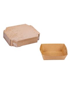 CUBETAS ÑOQUERAS CARTON KRAFT Nº1 BIOHZ (9*12*5CM) *100UNID