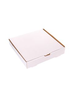 CAJA MICRO CARTON BLANCO/MARRON (28.5*28*5.3CM) (PASCUALINA) *100UNID.
