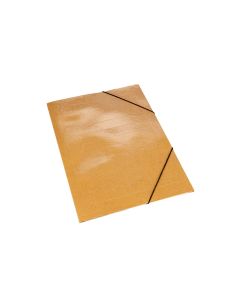 CARPETA SIMIL PRESPHAN OFICIO KRAFT 3 SOLAPAS CON ELASTICO (25.5*38CM) *UNID