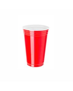 VASOS PLASTICOS AMERICANOS ROJO/BLANCO 300CC COPOBRAS (CF-300) *25UNID