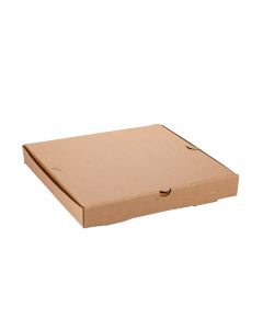 CAJA PIZZA MICRO MARRON/MARRON GRANDE REFORZADA (32.5*32.5*3.7CM) *100UNID