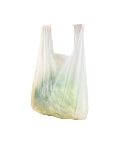 BOLSAS CAMISETA STANDARD BLANCA 40*50CM A/D POLYFILM (AMARILLA) *80UNID(OFERTA)