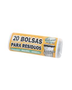 BOLSAS RESIDUO NEGRA SON BUENAS (ROLLO*20U) 45*60 POLYFILM *UNID