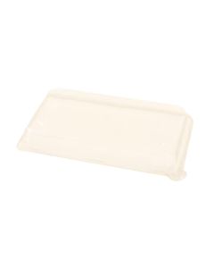 TAPA BANDEJA BAGAZO DE CAÑA BIO RECT. BAJA (PET CRISTAL) *50UNID.
