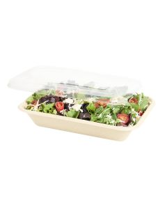 BANDEJA BAGAZO DE CAÑA BIO RECT. 103L (24OZ) BEIGE (14*4.5*22CM) *50UNID.