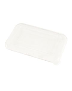 TAPA BANDEJA BAGAZO DE CAÑA BIO RECT. 103L (24OZ) (PET CRISTAL) *50UNID.