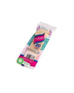 TENEDOR PLASTICO NATURAL BIO (DARNEL) TAMI *20UNID.